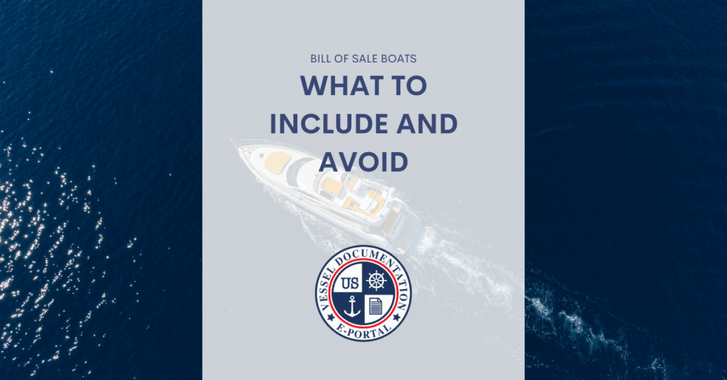bill of sale for boats